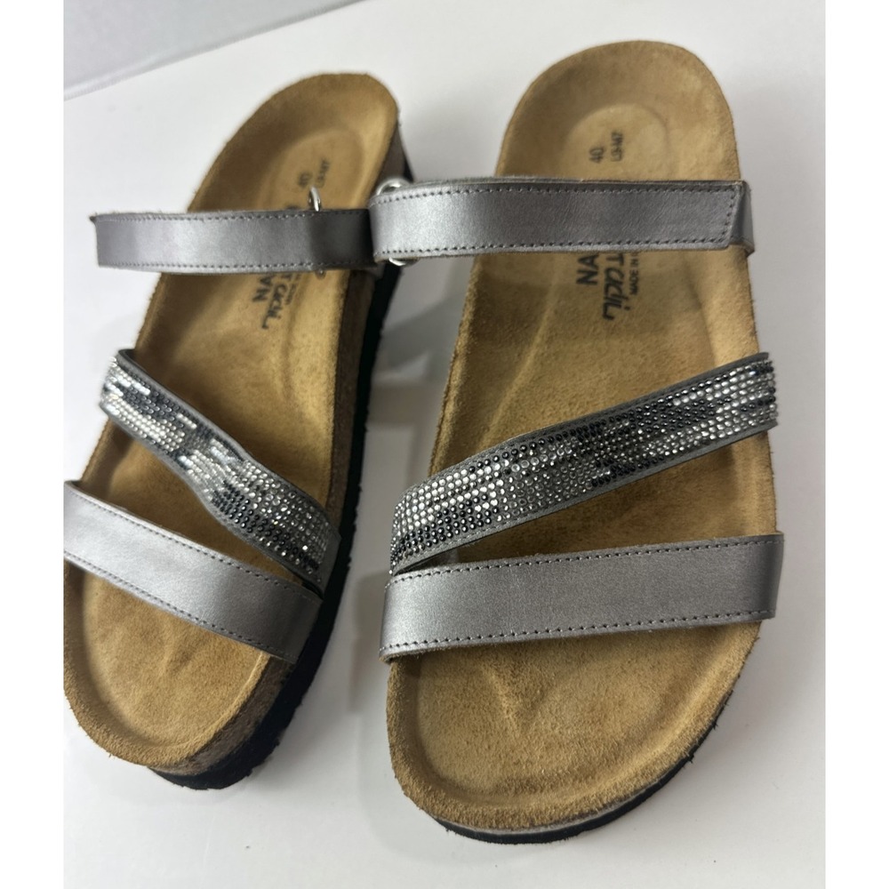 NAOT Rhinestone Embellished Columbus Strappy Sandals Size 40 Women's US 9 EUC - Picture 5 of 16